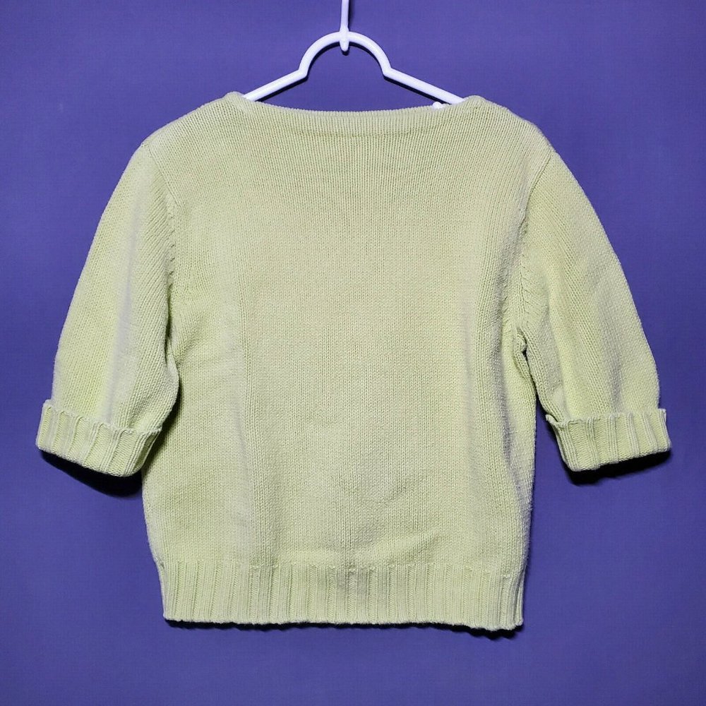 Liz Claiborne Lizsport Women's Crop Knit Sweater L